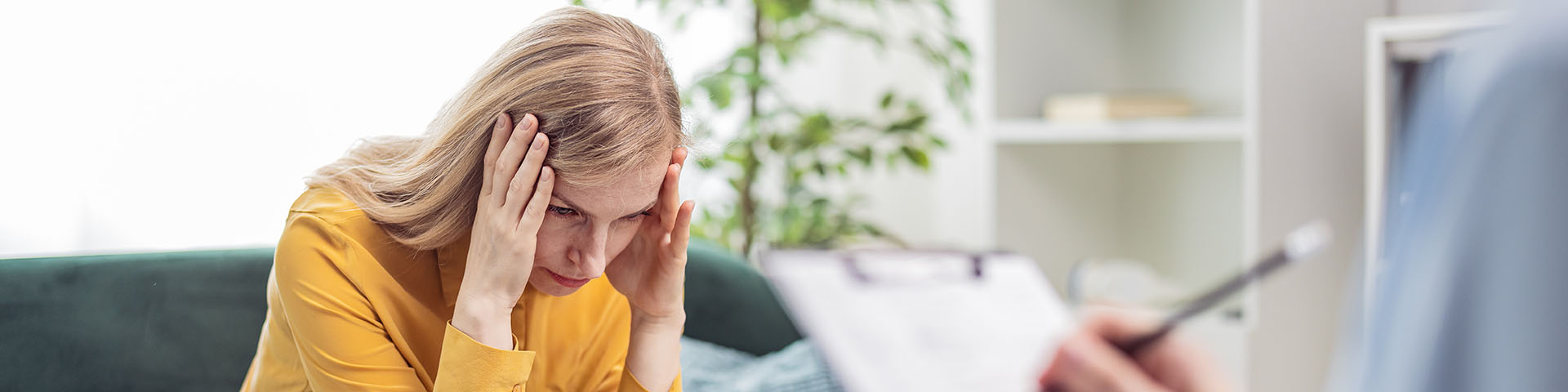 woman talking about her problems